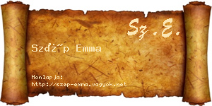 Szép Emma névjegykártya