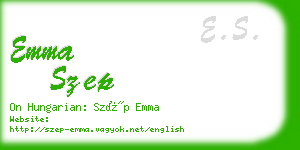 emma szep business card